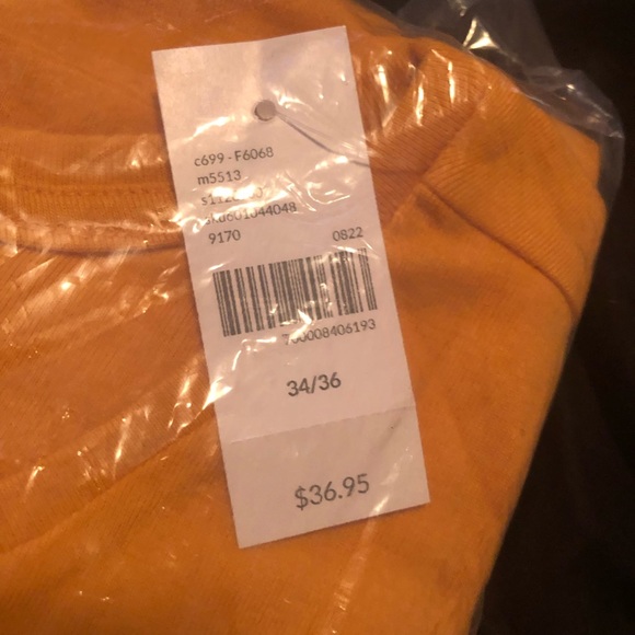 NWT Lane Bryant Classic Long Sleeve Crew Neck Tee, Size 34/36, Sunflower - Picture 5 of 6